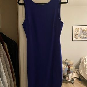 Lulus Royal blue open back midi dress